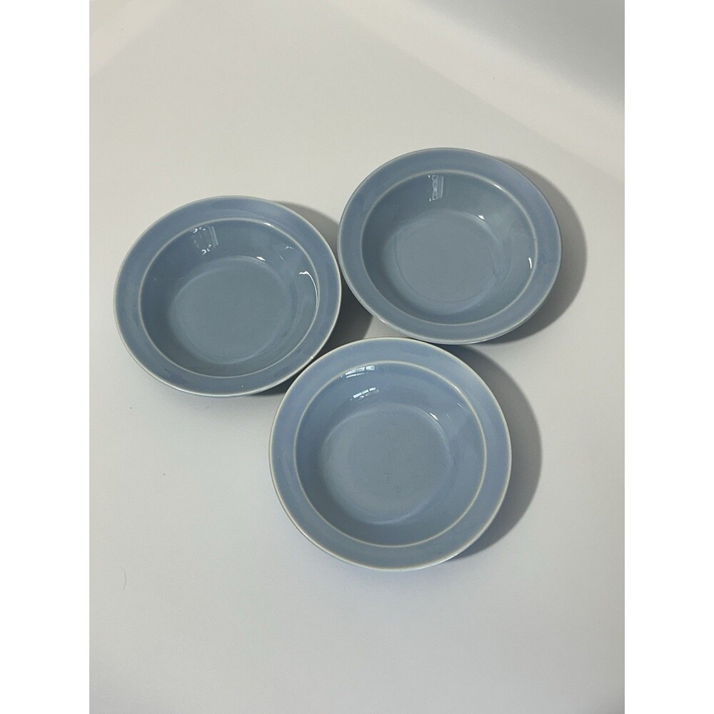 Set of 3 Vintage Lu-Ray Pastels 5.25” Dessert or Fruit Bowls Blue